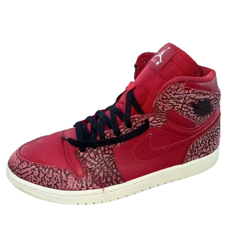 Size 11- Air Jordan 1 Retro High‎ Red Elephant 838115-600